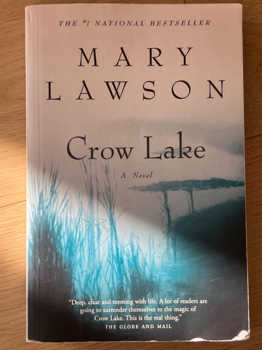 Mary Lawson "Crow Lake" Paperback Novel - Blue and Cream Cover